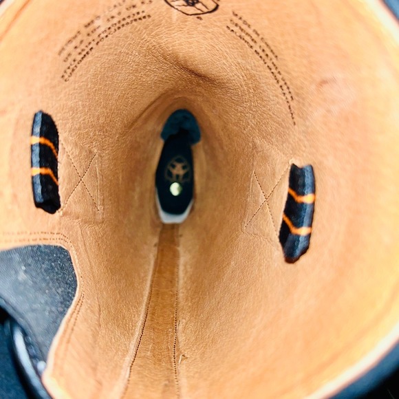 Ariat Heritage Field Riding Boots 8 Black Leather Equestrian Pull On Laces 55101 - Picture 11 of 13